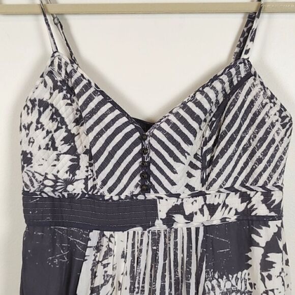 Monsoon Gray Batik Patterned Empire Waist Maxi Dress - Picture 12 of 12